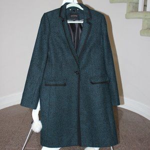 Banana Republic Tweed Single Breasted Coat - Medium